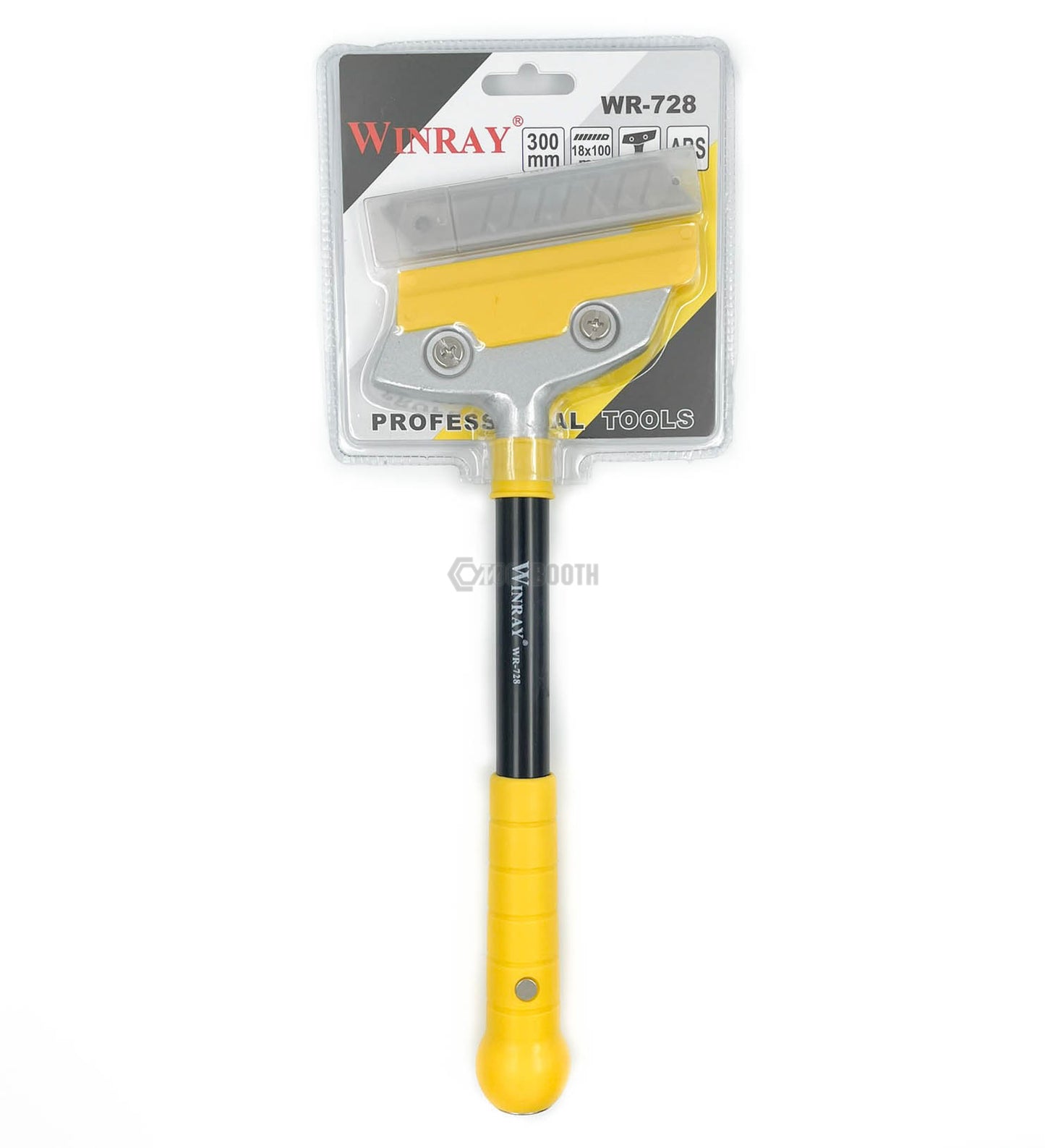 Winray Long Handle Glass/Wall Scraper (+10 Blades)